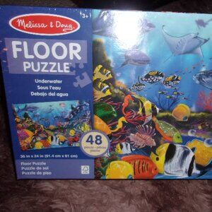 Melissa & Doug Underwater Floor Puzzle 48 pieces New